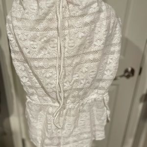 White Victoria Secret short cover up size M.